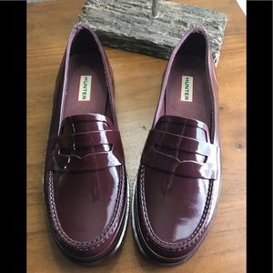 Burgundy Hunter loafers